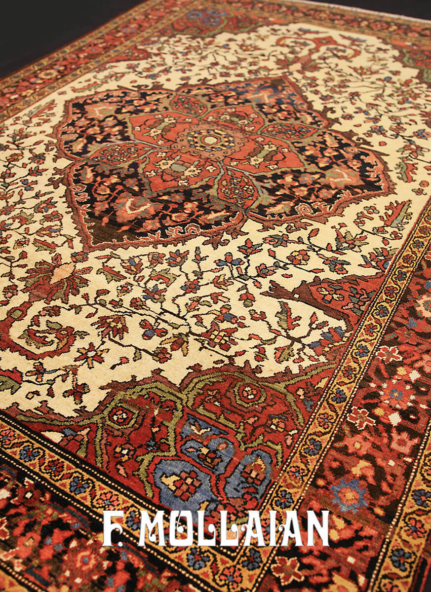 Persian Antique Saruk Farahan Rug n°:8085